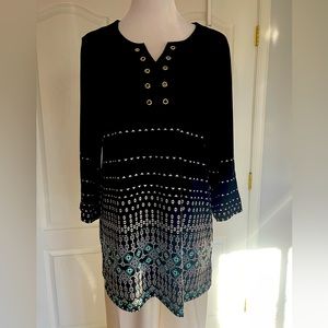 Blouse with Grommets